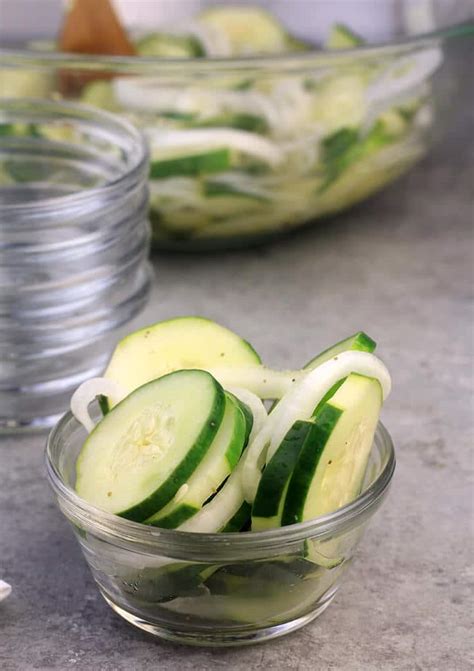 Southern Cucumbers And Onions In Vinegar
