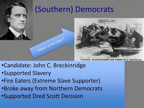 southern democratic candidate in 1860