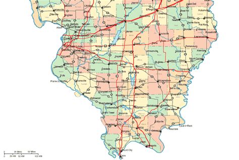 Southern Illinois Map Printable