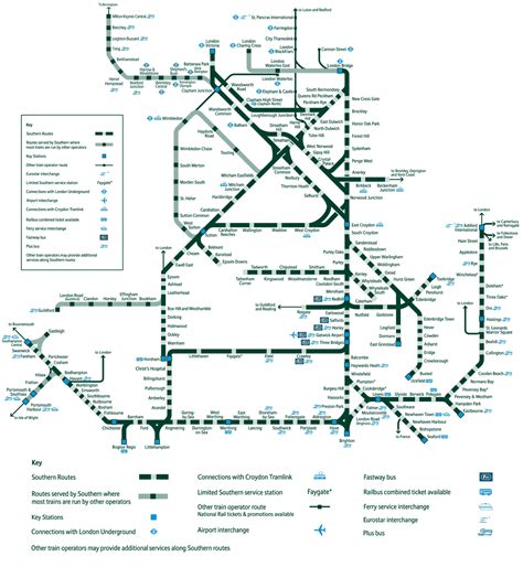 southern railway network map