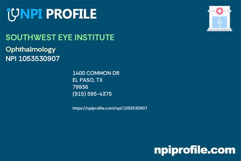 southwest eye institute npi