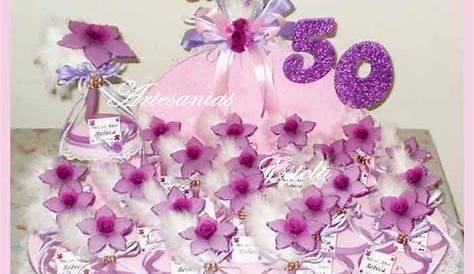 Souvenirs Para 50 Anos Mujer Artesanales Artesanias Estela Bodas 15