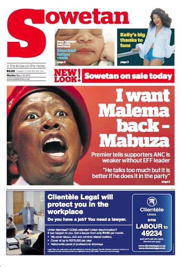sowetan news today south africa