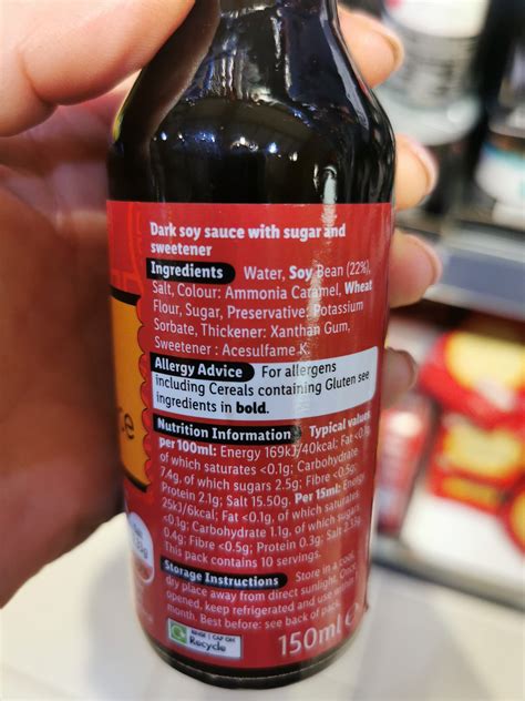 Soy Sauce Ingredients Msg