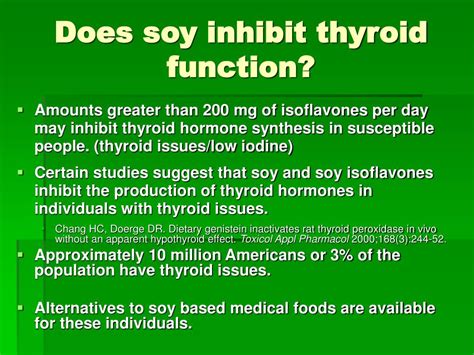 Soy Thyroid Function