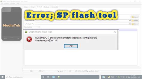 Sp Flash Tool Error Rom Preloader Checksum Mismatch