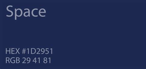 space blue color code
