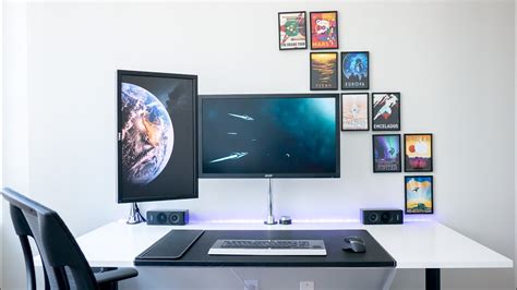 Space Desk Setup