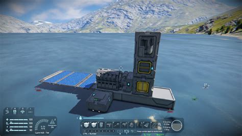 space engineers how to use hydrogen engine