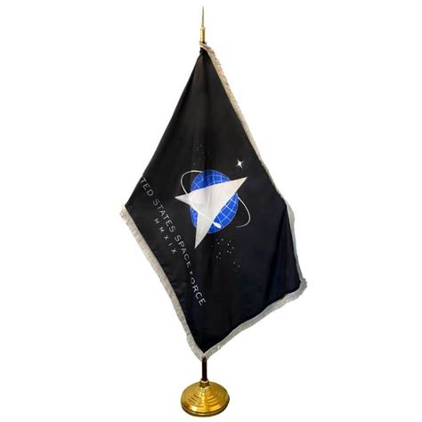 space force flag with fringe