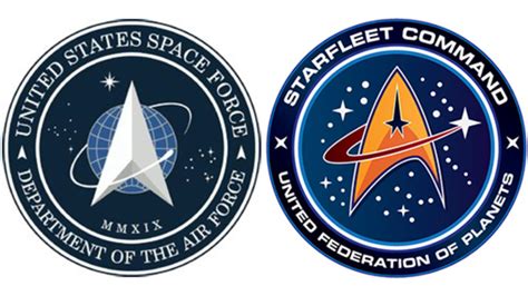 space force logo vs star trek