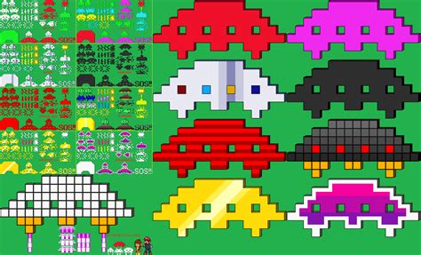 space invaders 91 sprites