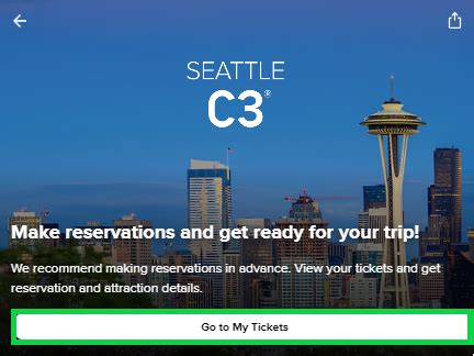 space needle reservations with city pass