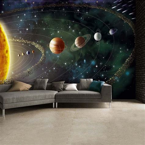 space wall mural bedroom