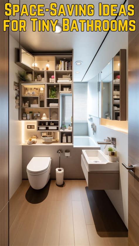Space-Efficient Bathroom Ideas - gambar utama