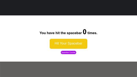 Spacebar Counter Codepen