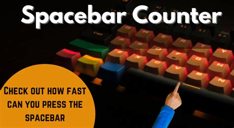 spacebar counter timer game