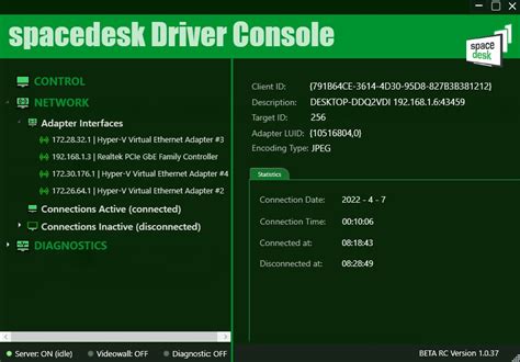 spacedesk driver console download