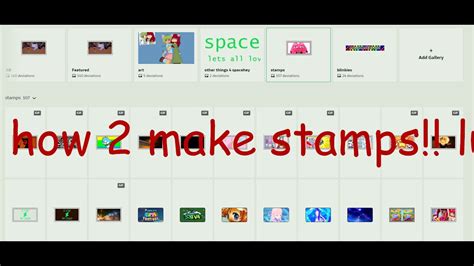 spacehey how to use deviantart stamps