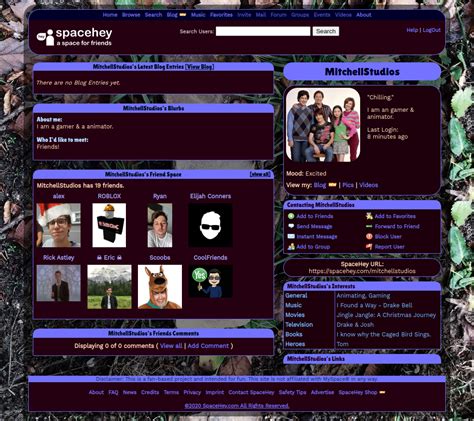 spacehey themes generator