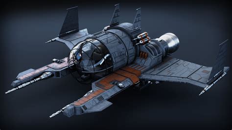 Spaceship 3D Model For Blender