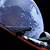spacex car in space wallpaper
