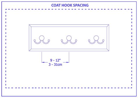 Spacing Of Hooks On Coat Rack