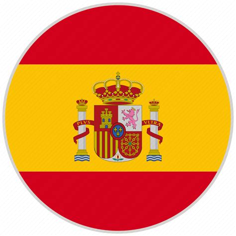 spain flag round png