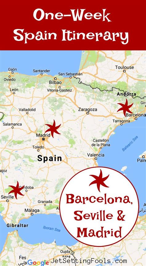spain itinerary 7 days barcelona