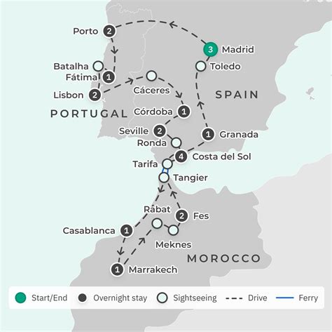 spain portugal and morocco tours 2023