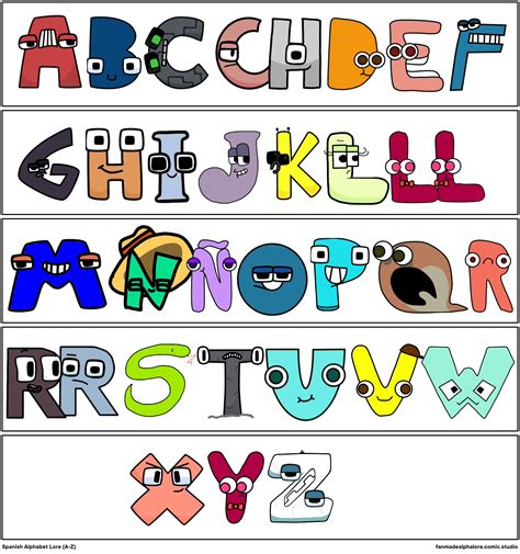 spanish alphabet lore comic studio