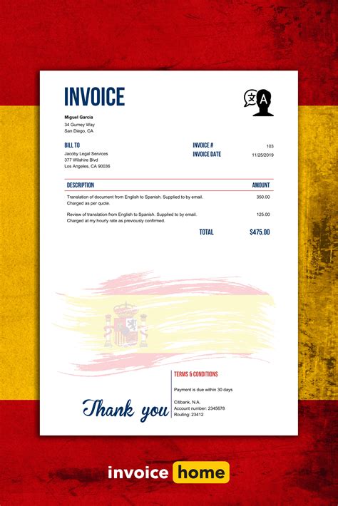 Spanish Invoice Template: A Comprehensive Guide
