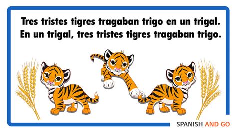 spanish tongue twisters tres tigres