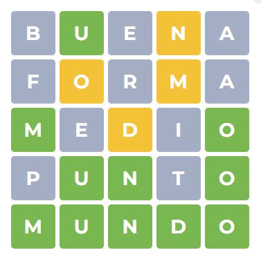 spanish wordle 6 letters