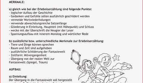 Arbeitsblatt: Eine spannende Geschichte schreiben - Deutsch - Texte