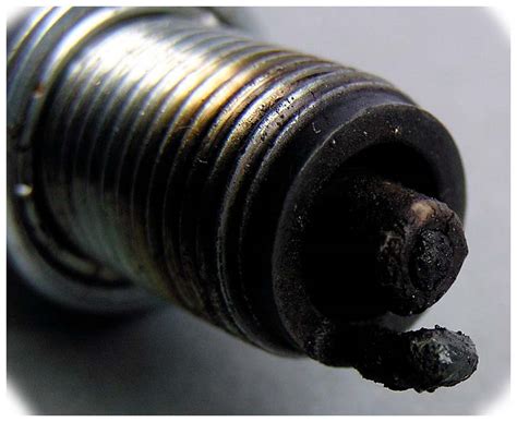 Spark Plug Electrode Burned Away