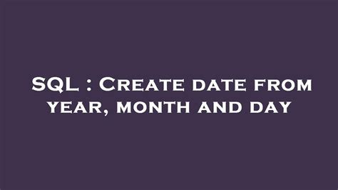 spark sql create date from year month day