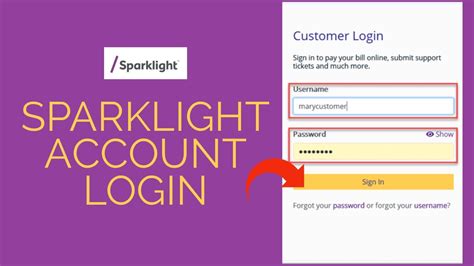 sparklight login problem