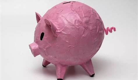 Gulnas' Kunstblog: Sparschwein in der Pappmachétechnik
