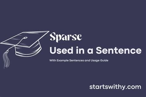 sparse in a sentence easy