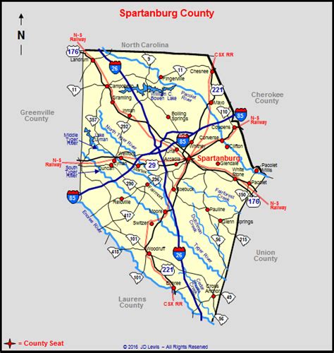 Spartanburg Sc Zip Code Map Map