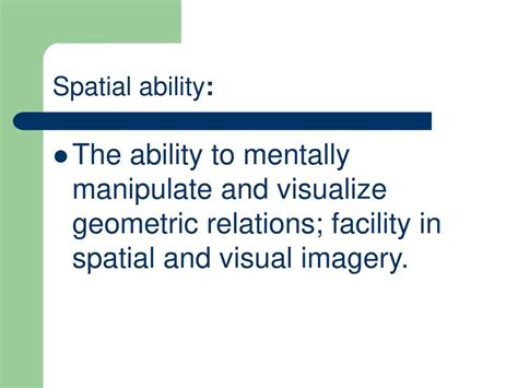 spatial ability meaning in urdu