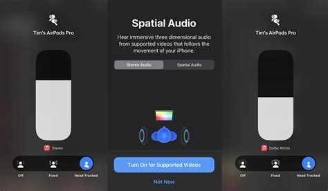 spatial audio head tracking vs fixed