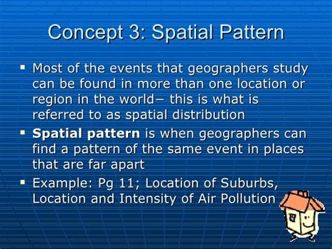spatial pattern meaning in english