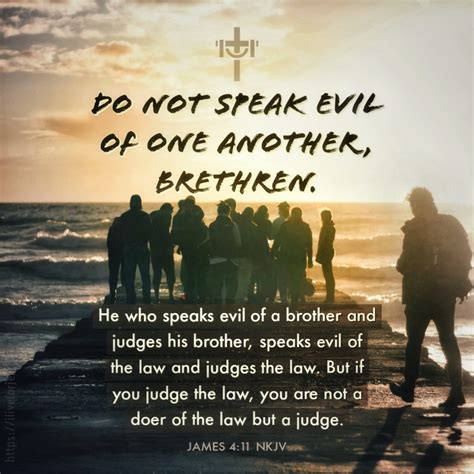 speak evil of no one bible verse