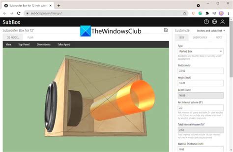 Speaker Box Design Tool