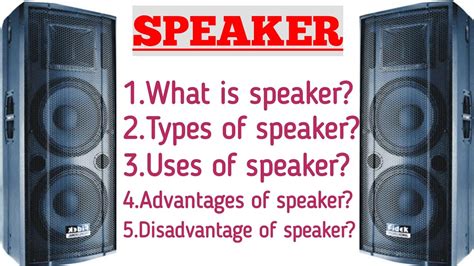 Speaker From Definition