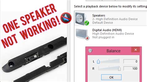 Speaker Not Working Hardware