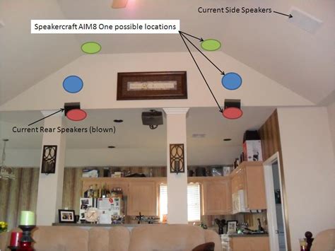 Speaker Placement In Vaulted Ceiling
