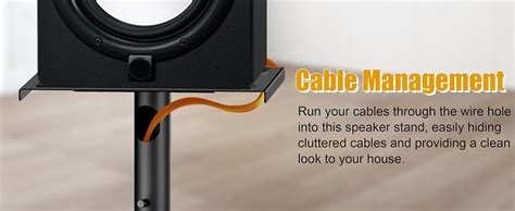 Speaker Stands With Cable Management